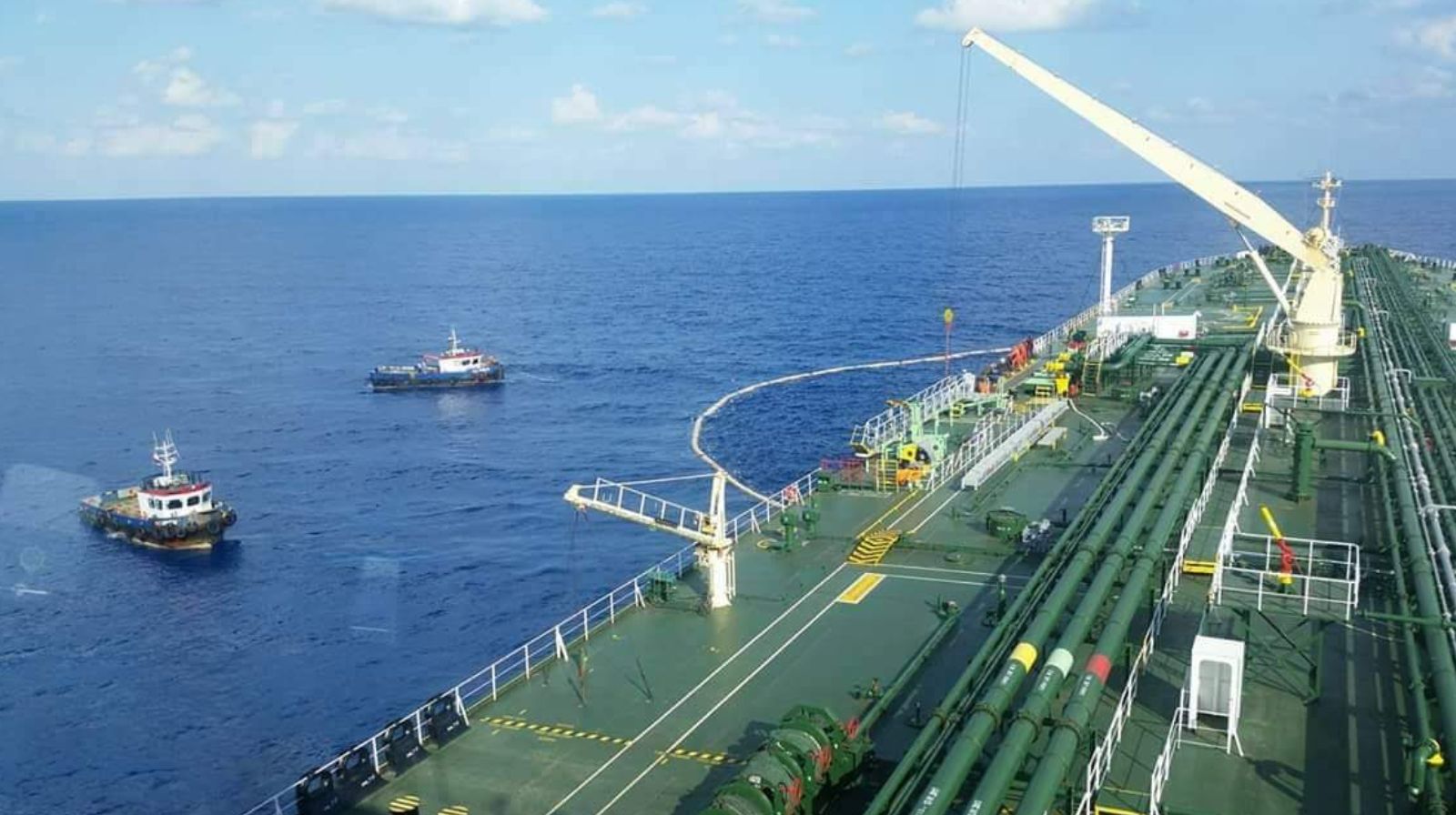 Aframax tanker at Marsa El Hamra Terminal